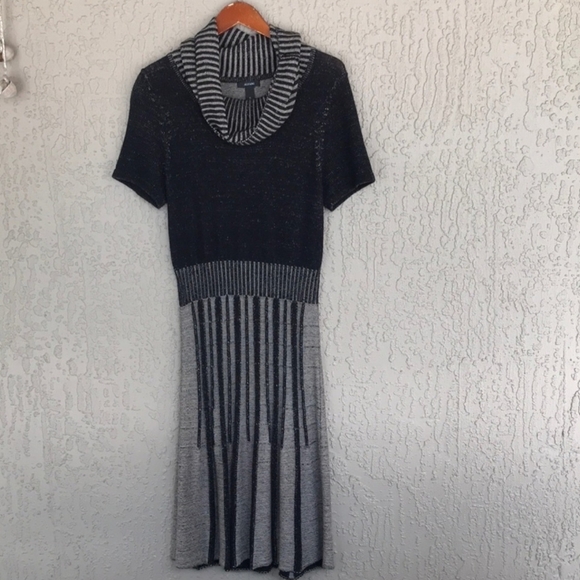 Alfani XL Cowl Neck Short Sleeve Sweater Dress #O9 - Picture 2 of 11